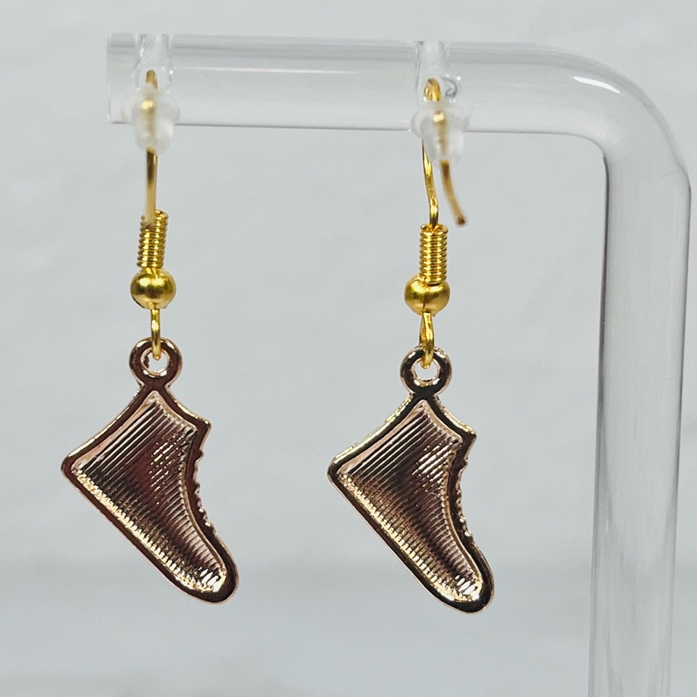 4/$20 Black & White Sneaker Earrings - Picture 4 of 9